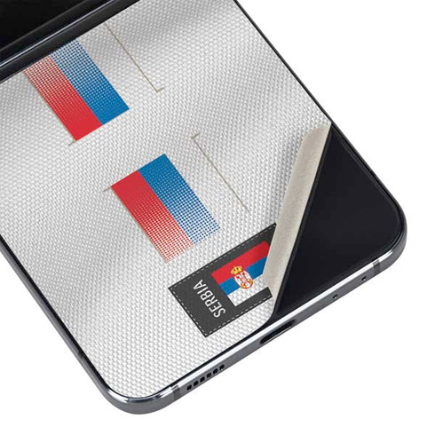 Serbia Soccer Flag Galaxy Z Flip5 5G Skin